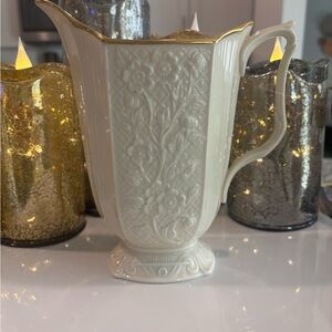 Lenox Cream Vase with Gold Accent